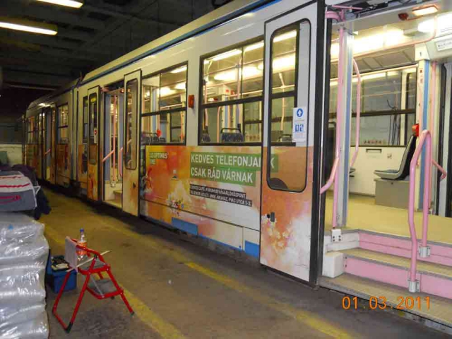 Villamos és autóbus dekoráció készítés debrecen