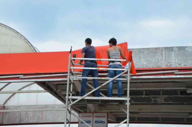 Benzinkút és üzlet dekoráció debrecen