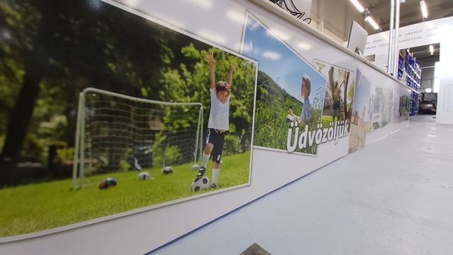 Falmatrica, kiraktdekoráció, pult dekoráció Debrecen